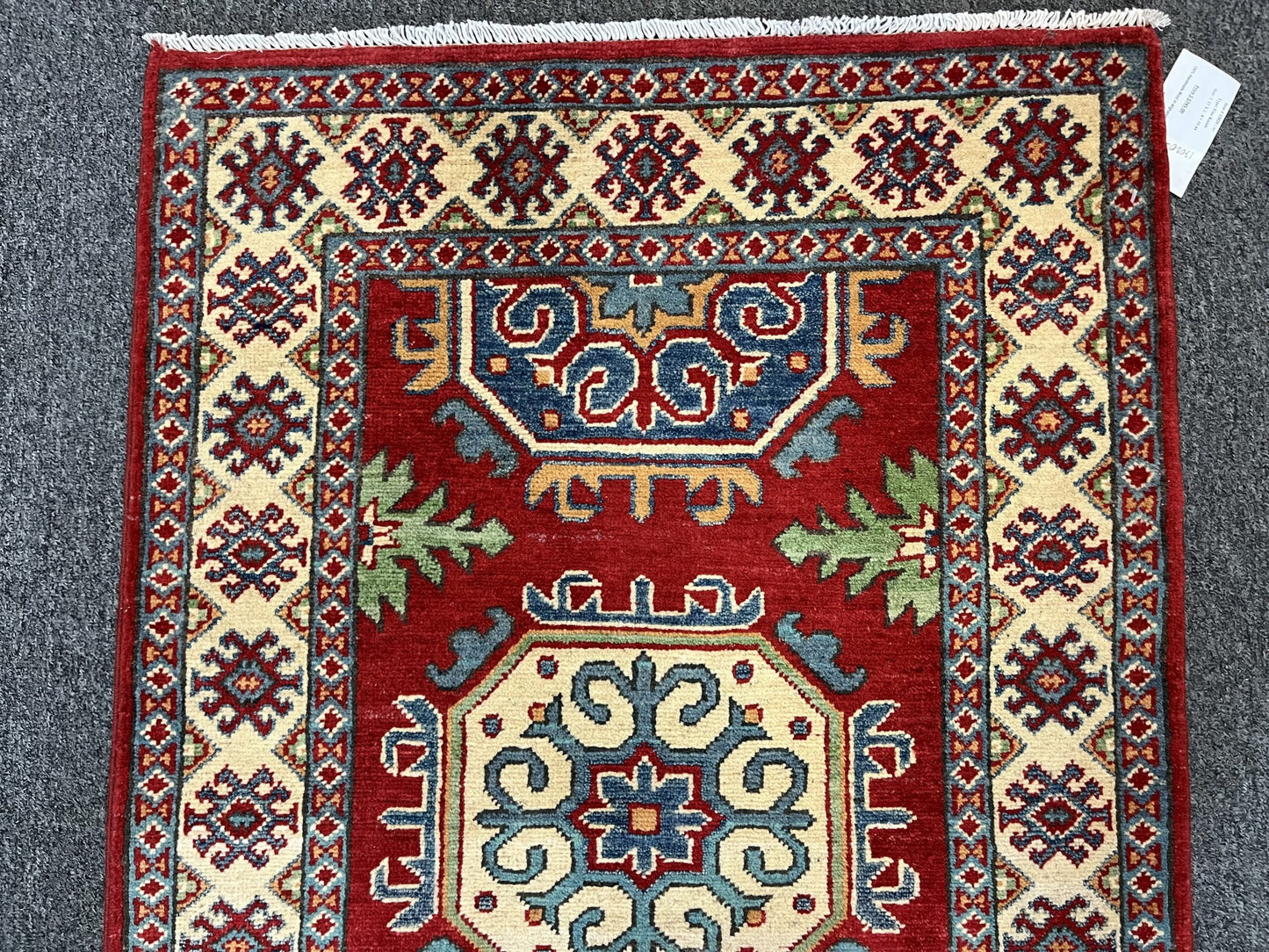 3X4 Red Kazak Handmade Wool Rug # 13020