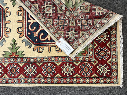 3' X 4' Fine Kazak Handmade Wool Rug # 13354