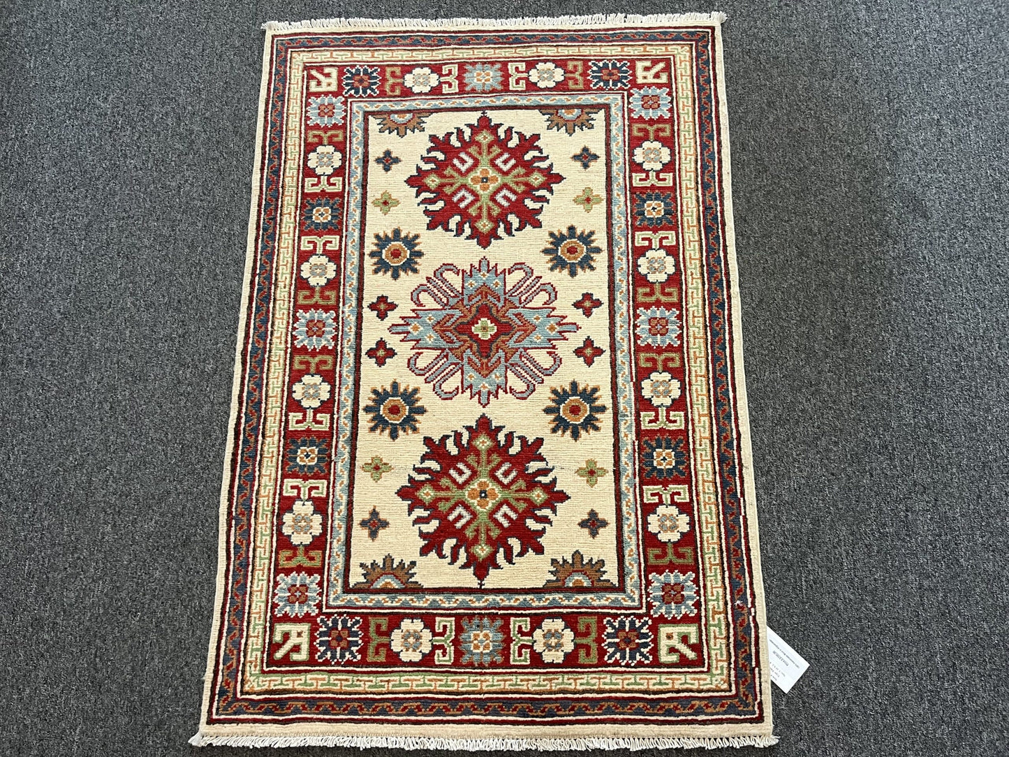 3X4 Kazak Handmade Wool Rug # 13342