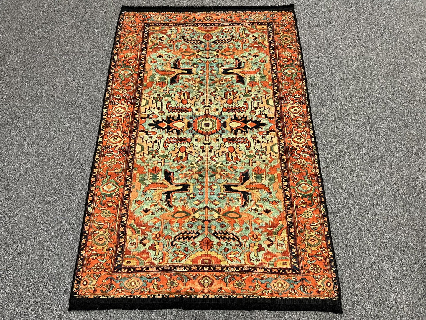 Floral Machine Washable Area Rug