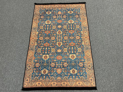 4X6 Mohal floral Machine Washable Area Rug